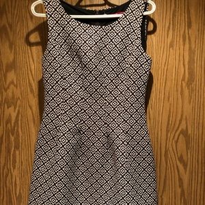 Carol and John Knee High Brown Printed Dress